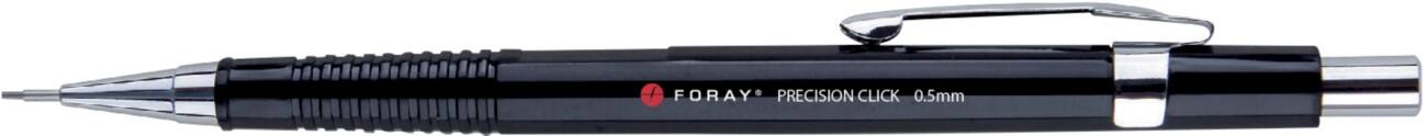 Porte-mine rehargeable Foray Precision Click 0.5 mm Noir