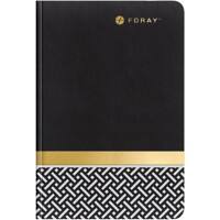 Cahier Foray Elements Noir, doré A4 Couverture en carton Ligné 80 feuilles