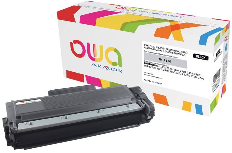 Toner OWA K15738OW Compatible Brother TN-2320 Noir