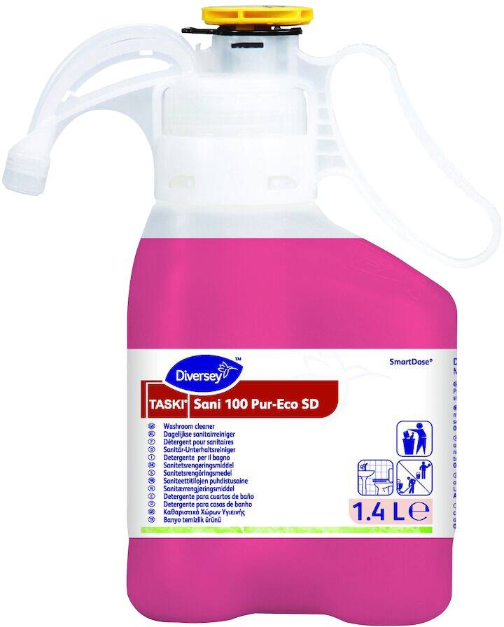 Nettoyant de salle de bain TASKI Sani 100 Pur-Eco SD Liquide 1,4 L