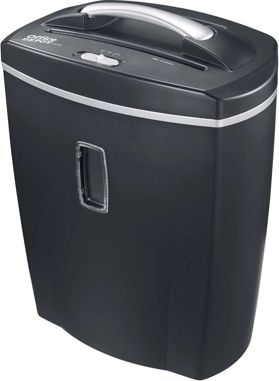 Office Depot Destructeur de documents CC-8S Coupe croisée Niveau de sécurité P-4 8 Feuilles