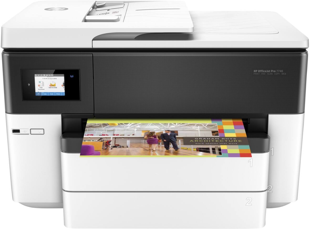 Imprimante tout en un HP Officejet 7740 Couleur Jet d'encre A3