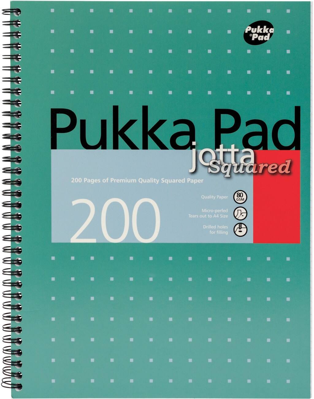 Bloc-notes Pukka Pad Assortiment 5 mm Quadrillé A4 3 unités