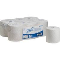 Essuie-mains Scott Essential Rouleau Blanc 1 épaisseur 6691 6 Rouleaux de 350 m