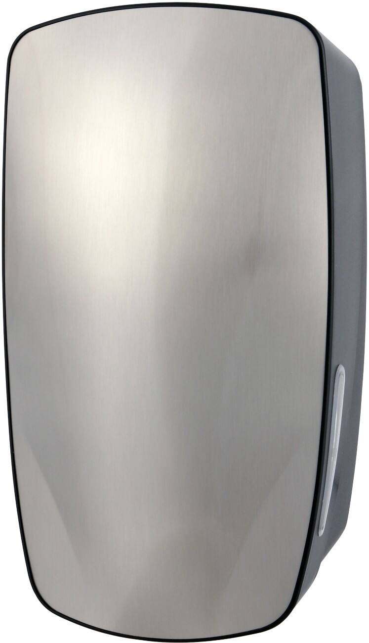 Distributeur de papier toilette 5710 Acier inoxydable, plastique ABS Verrouillable Fixation murale Argenté 18 x 12,5 x 31 cm