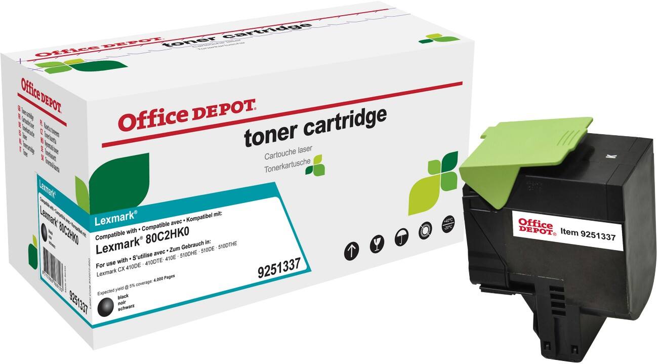 Toner Office Depot Lexmark 802HK Noir
