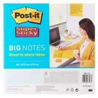 Notes Super Sticky Post-it 279 x 279 mm Jaune 30 Feuilles