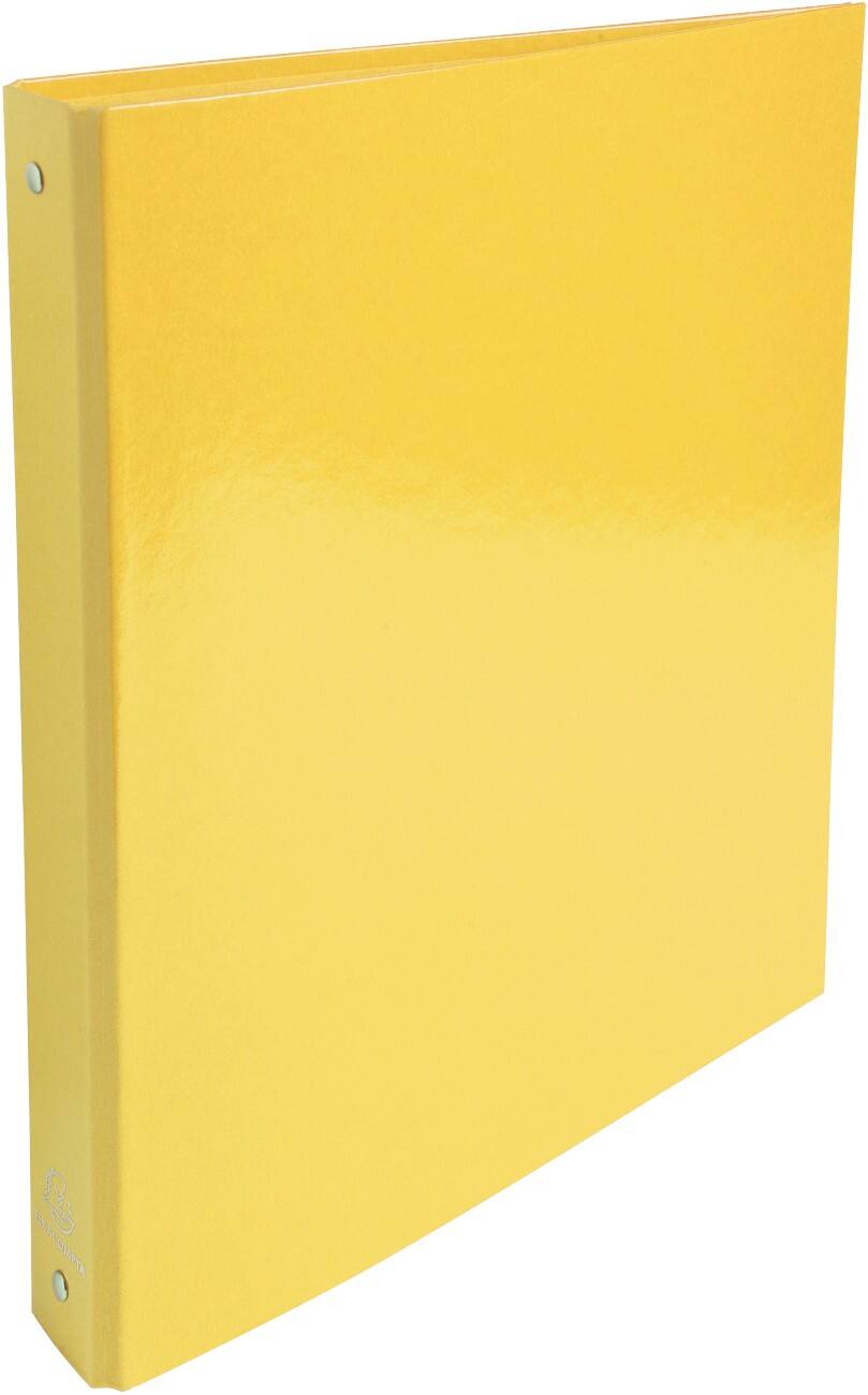 Classeur à anneaux Exacompta 2 anneaux 30 mm Carte A4 Jaune